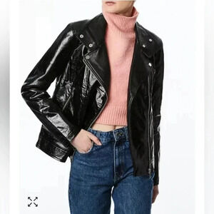 Faux leather MOTO jacket from Macy's-small NWT